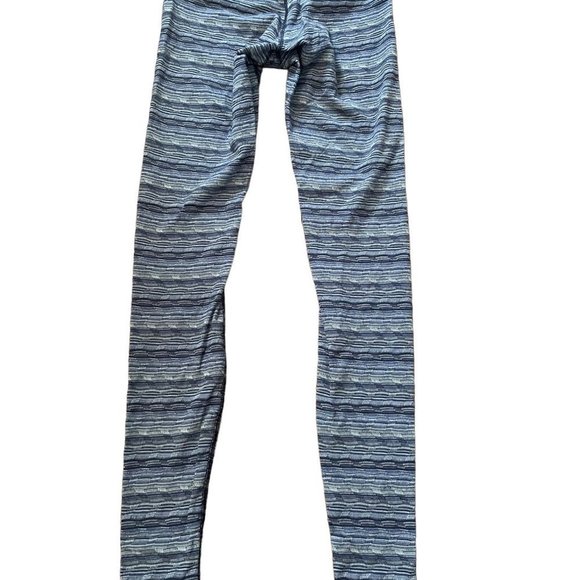 Lululemon Wunder Under Leggings Space  Dye Twist Sapphire Blue Multi Size 6 - Picture 2 of 6